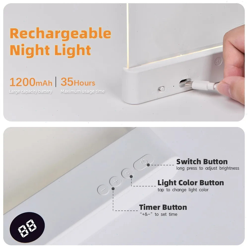 LED Flat Book Reading Light