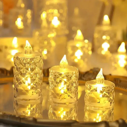 Crystal Glow Flameless Candle